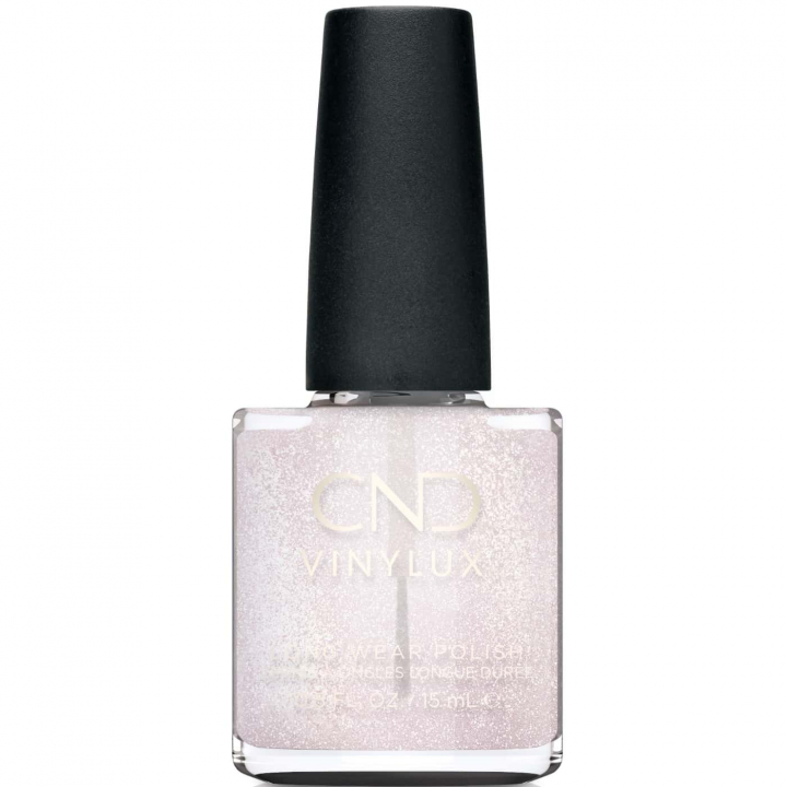 CND Vinylux No.468 Night Brilliance - Rose-Champagne Shimmer Nail Polish with Glitter - Long-lasting Shine - Summer Glamour