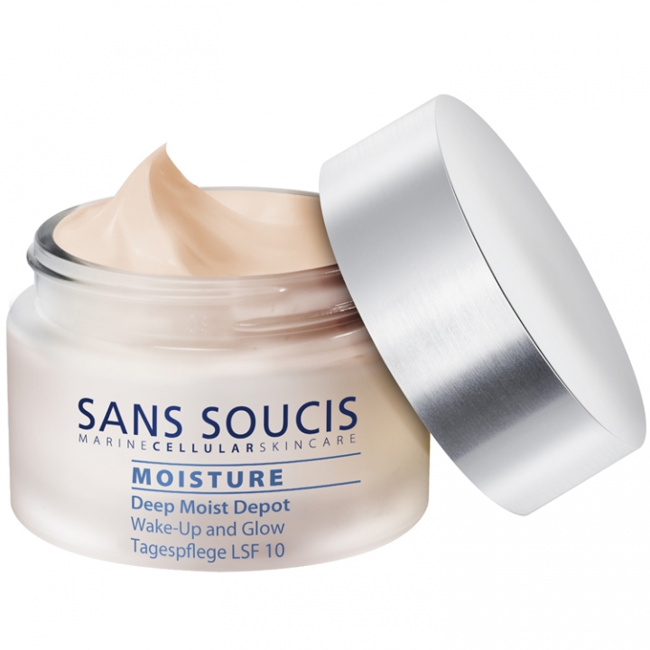 Sans Soucis Moisture Deep Moist Depot Wake-Up and Glow Day Care SPF 10 in the group Sans Soucis / Face Care / Moisture at Nails, Body & Beauty (25121)