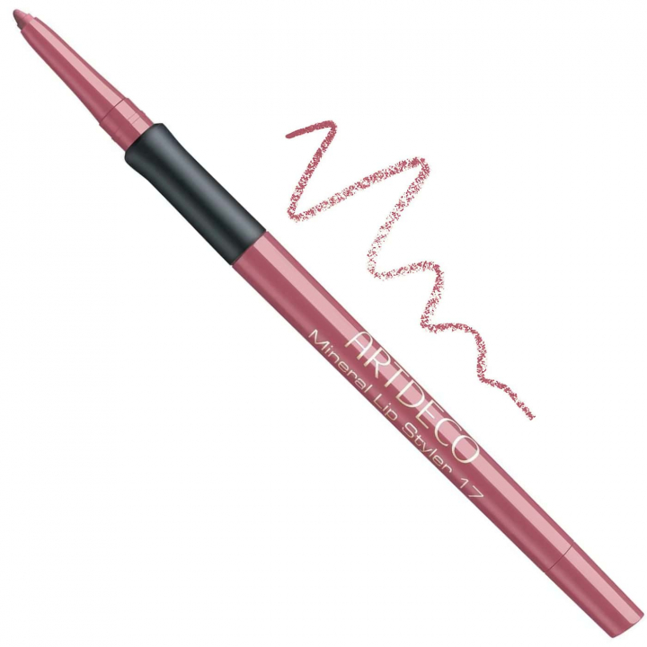 Artdeco Mineral Lip Styler No. 17 Vintage Nude – Nude lip liner with soft rosy undertones for defined and fuller lips