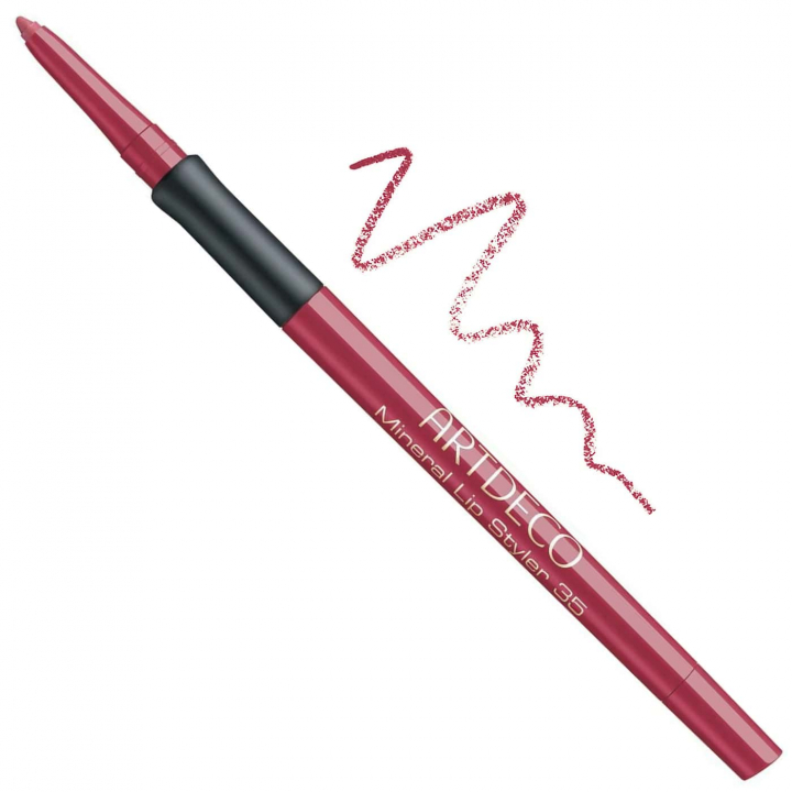 Artdeco Mineral Lip Styler No. 35 Rose Red – Lip liner in berry rose with raspberry red tone for defined and fuller lips