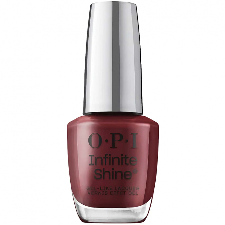 OPI Infinite Shine Raisin the Bar – Deep burgundy nail polish with elegant tone – Suitable for everyday and occasions