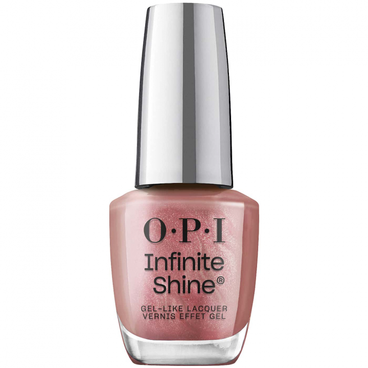 OPI Infinite Shine Chicago Champagne Toast - rose shade with metallic shimmer, ideal for an elegant manicure