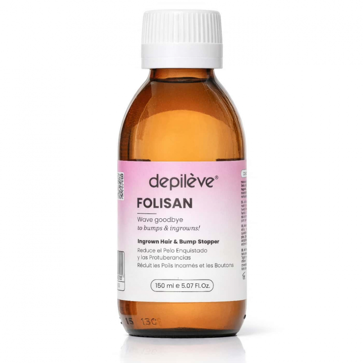 Depilève Folisan ingrown hair after shaving Depilève Folisan ingrown hair solution for ingrown hairs and post-shaving bumps