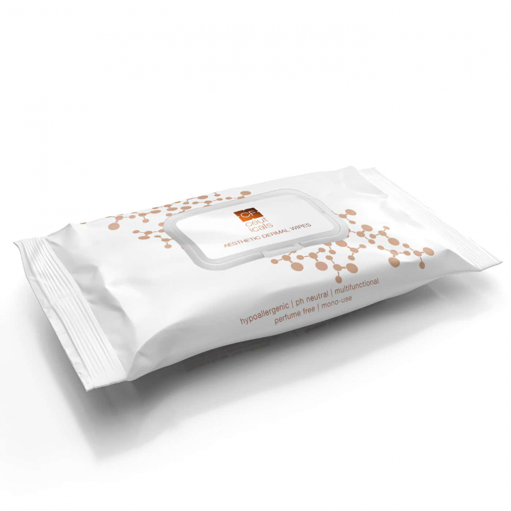 CF Ceuticals Aesthetic Dermal Wipes - Pre-aesthetic and daily cleansing - Non-comedogenic and effective wipes