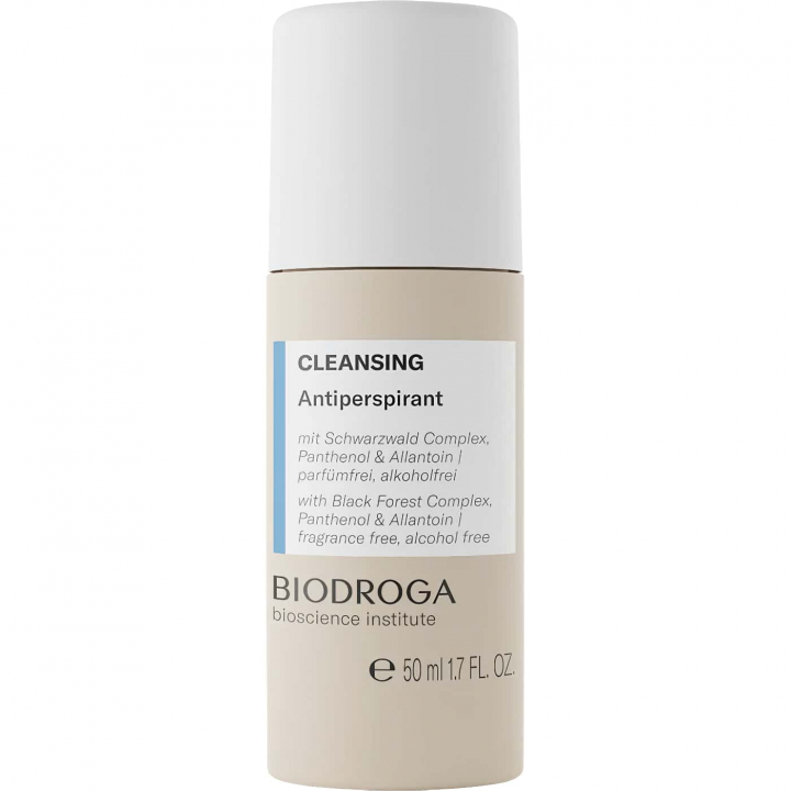 Biodroga Cleansing Antiperspirant Extra Mild - Gentle deodorant for sensitive skin, alcohol-free and fragrance-neutral, long-lasting freshness