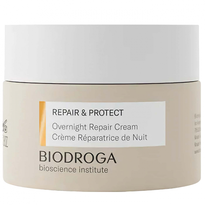 Night cream for skin repair - Biodroga Repair & Protect - Enhances elasticity and firmness