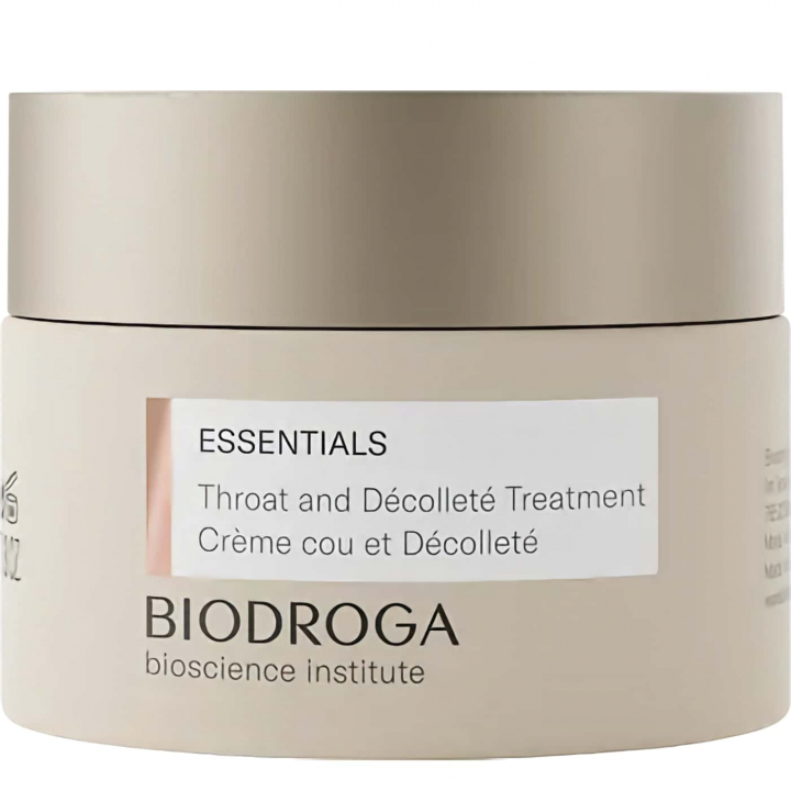 Luxurious skincare for neck and dcollet - Biodroga Essentials | Strengthens and rejuvenates skin