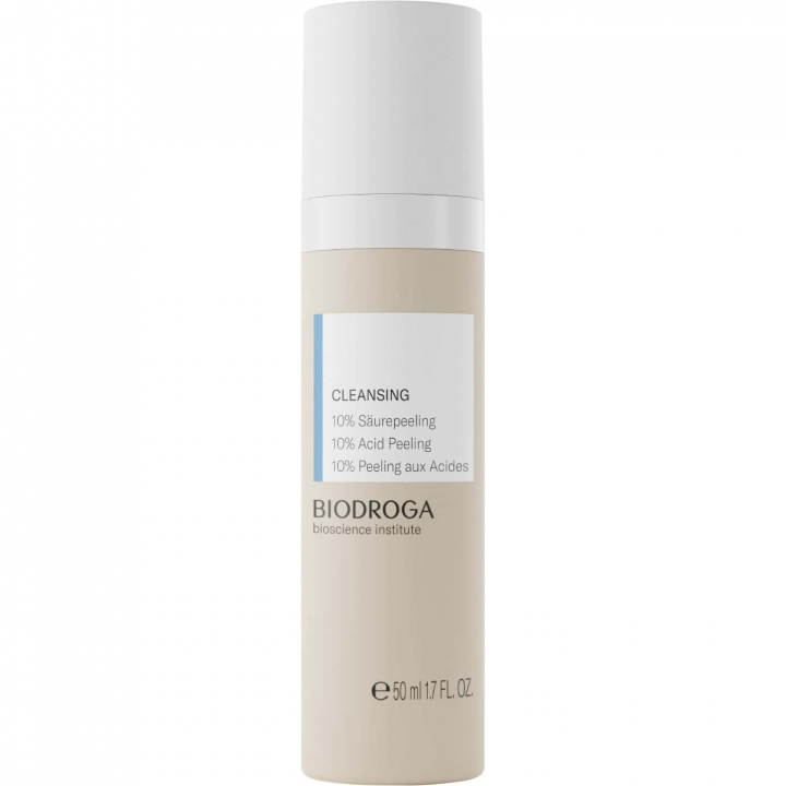 Biodroga 10% Acid Peeling - Exfoliating facial peel that removes dead skin cells and enhances texture and radiance