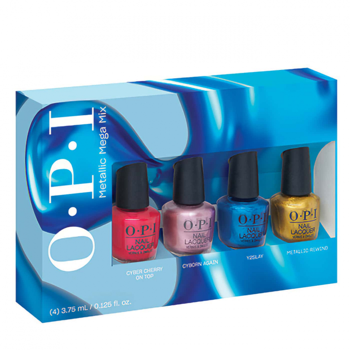 OPI Metallic Mega Mix Mini 4-pack in the group OPI / Nail Polish / Metallic Mega Mix at Nails, Body & Beauty (DCF001)