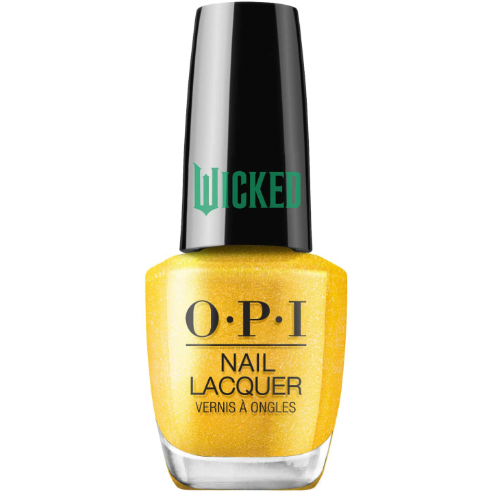 OPI Wicked Love You So Munchkin! - yellow shade with gold shimmer, perfect for a sunny and sparkling manicure