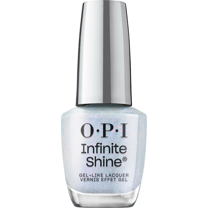 OPI IS From Head to Doze - Light blue nail polish with pink and lilac shimmer for a unique and sophisticated look