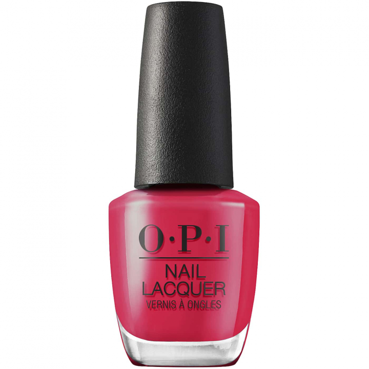 OPI Cyber Cherry on Top - Bold cherry red nail polish with metallic finish - Modern look - Perfect for everyday and special occasions