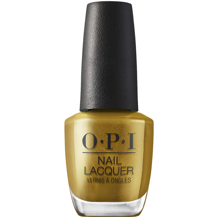 An exciting bronze gold shade with a metallic finish for a sophisticated look - OPI Metallic Mega Mix SaTURN Me On nail polish