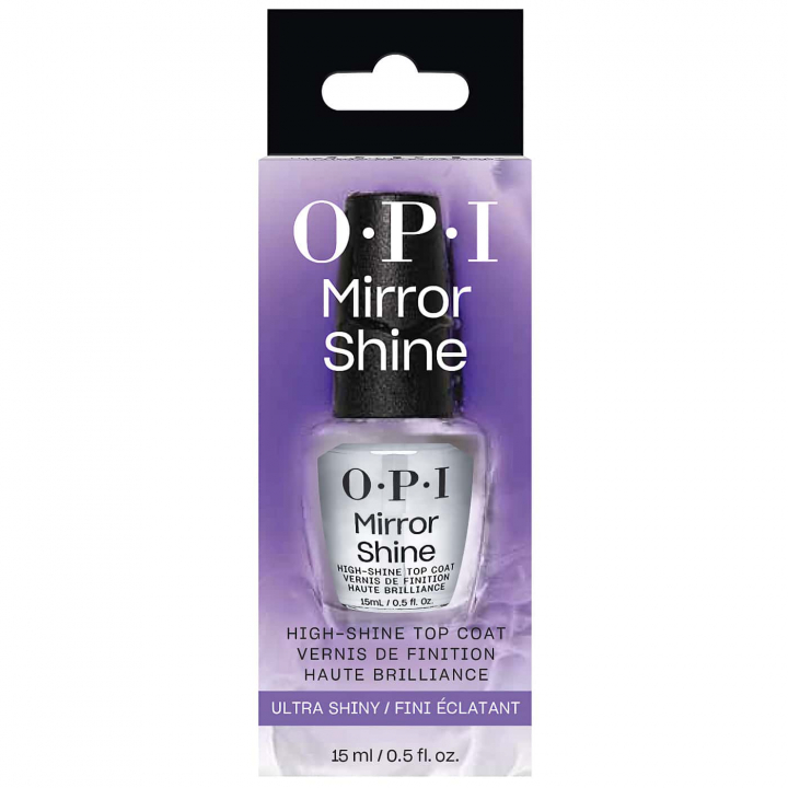 OPI Mirror Shine High-Shine Top Coat - High-gloss finish - Protects nail polish and provides a mirror-like shine