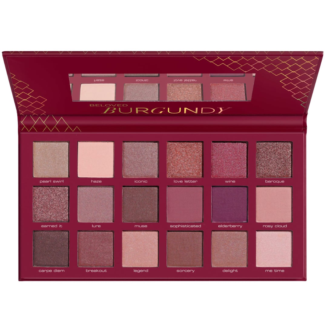 Maroon makeup shop palette