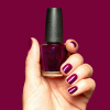 deep plum purple tone with elegant pink light play opi opicons lincoln park after brunch nail polish in deep purple shade with plum undertones and pink shimmer